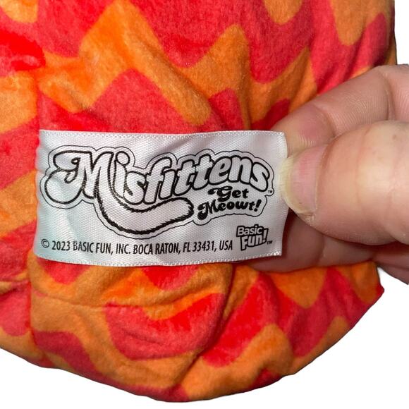 Misfittens Cat Kitten Get Meow of Here Plush Orange Purple Stuffed Animal 9" - Picture 8 of 11